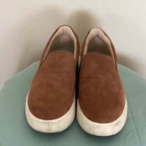 Dr Scholl’s, Saturday-Nude, brown suede, sneaker size 7 1/2. Gently worn.